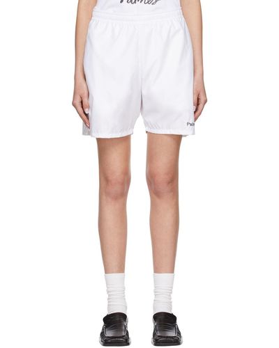 Palmes Polyester Shorts - White