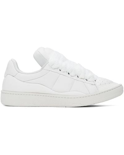 Lanvin White Curb Xl Sneakers - Black