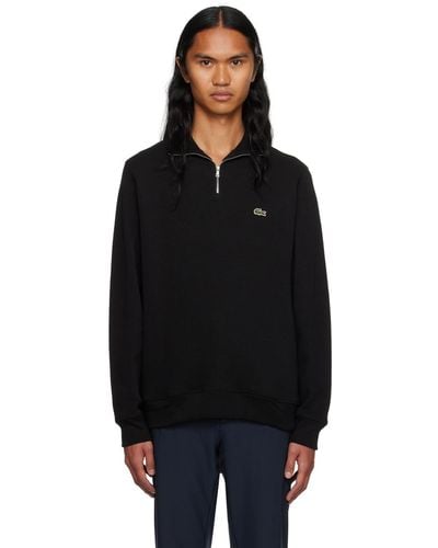 Lacoste Black Half-zip Sweater