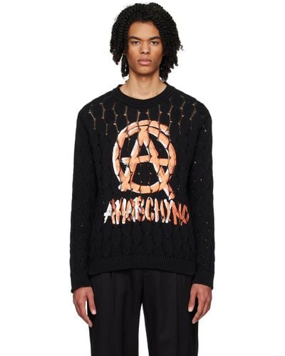 Moschino Anarchy セーター - ブラック