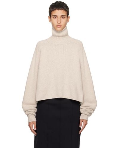 The Row Off-white Ehud Turtleneck - Natural