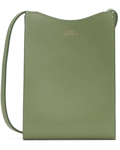 A.P.C. . Green Jamie Pouch