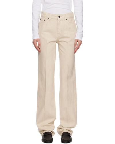 The Row Beige Carlton Jeans - Natural