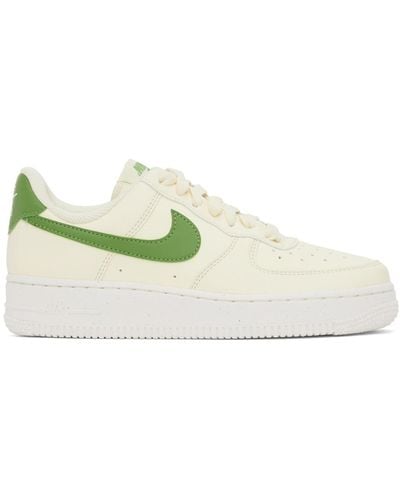 Nike Off-white & Green Air Force 1 '07 Next Nature Sneakers - Black