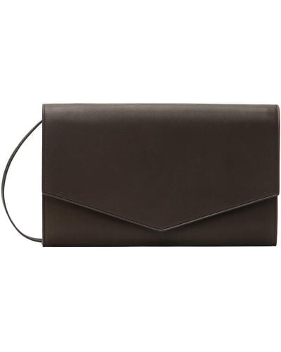 The Row Brown Large Envelope Bag - Black