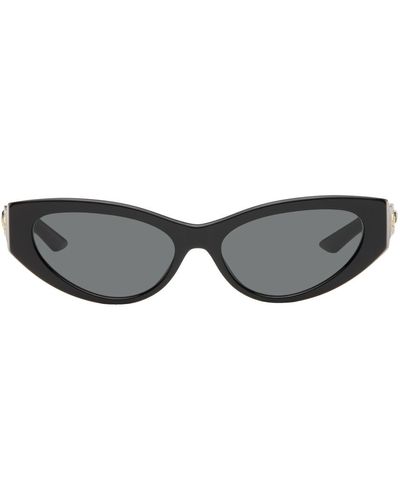 Versace Greca Strass Cat-Eye Sunglasses - Black