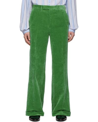 Gucci Green Velvet Pants