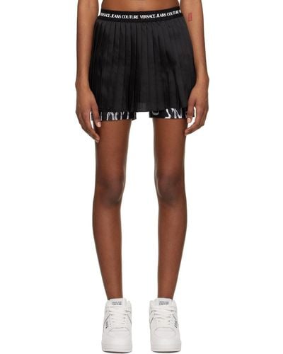 Versace Black Pleated Skort