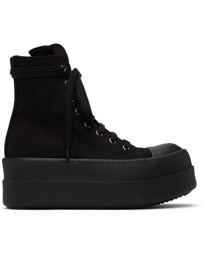 Rick Owens DRKSHDW Baskets noires à bout renforcé