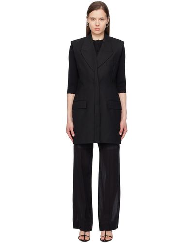Victoria Beckham Robe courte ajustée noire