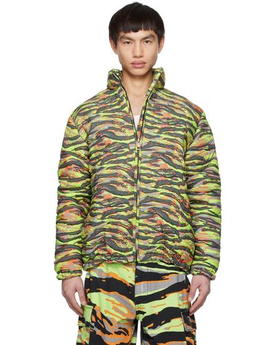 ERL Green Camo Down Jacket