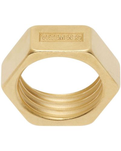 Vetements Nut Ring - Metallic