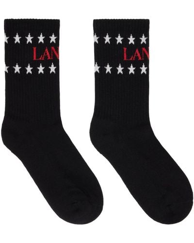Lanvin Future Edition Stars Socks - Black