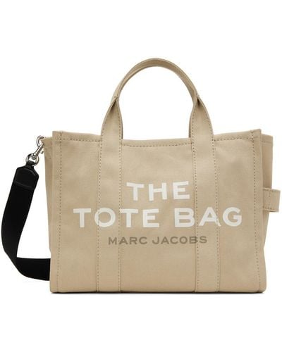 Marc Jacobs Beige 'the Medium Tote Bag' Tote - Metallic