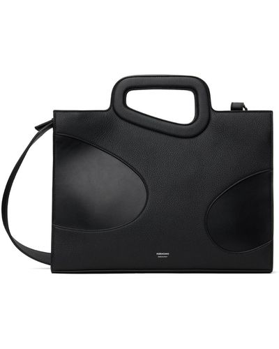 Ferragamo Cutout Briefcase - Black