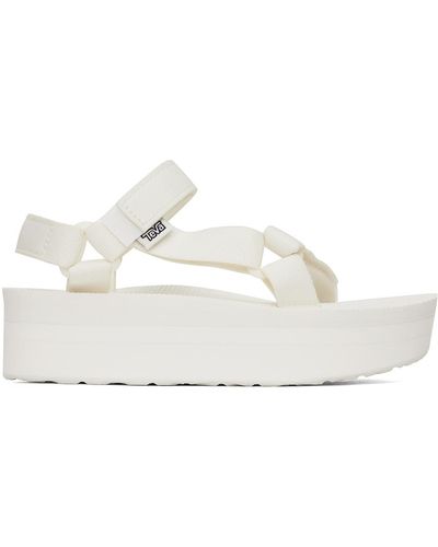 Teva Side-buckle Platform Sandals - White