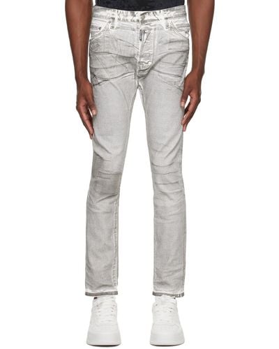 DSquared² Dsqua2 Grey Icon Cool Guy Jeans - White
