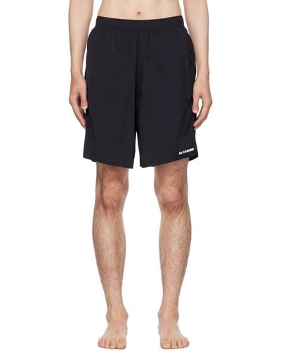 Jil Sander Printed Swim Shorts - Black
