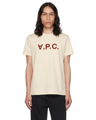 A.P.C. オフホワイト Vpc Tシャツ - ブラック