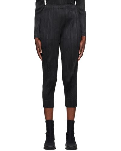 Pleats Please Issey Miyake Black Monthly Colours September Pants
