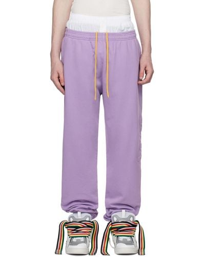 Drew House Ssense Exclusive Purple 'the Og House' Lounge Trousers