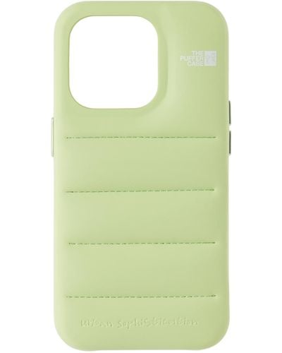 Urban Sophistication 'The Puffer' Iphone 15 Pro Case - Green
