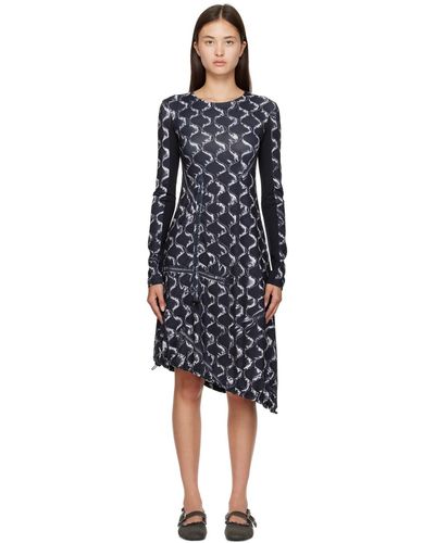ANDERSSON BELL Quilting Midi Dress - Black