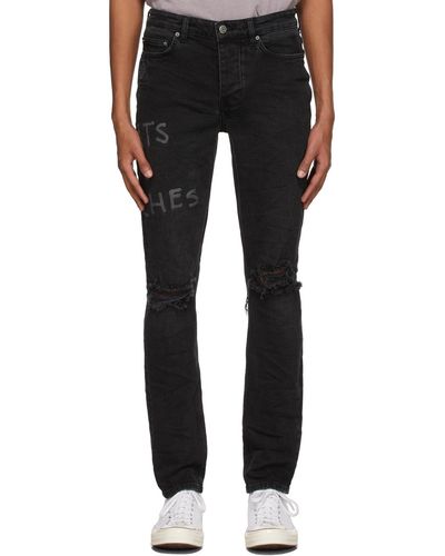 Ksubi Chitch Rats To Riches Trashed Jeans - Black