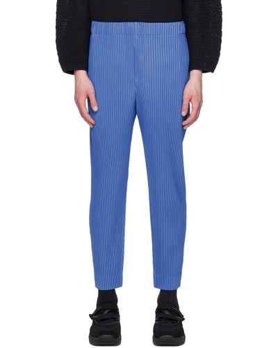 Homme Plissé Issey Miyake Homme Plissé Issey Miyake Blue Monthly Color April Pants