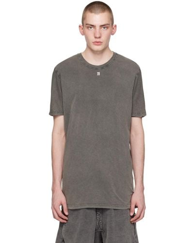 Boris Bidjan Saberi 11 T-shirt ts5 gris - Noir
