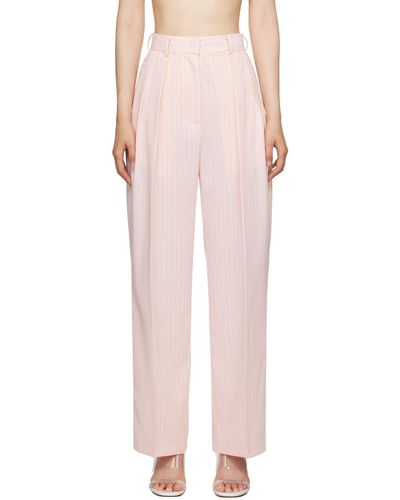 Frankie Shop Pink Tansy Fluid Trousers