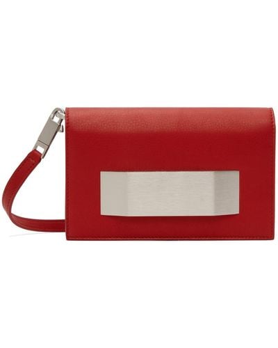 Rick Owens Calfskin Clutch - Red