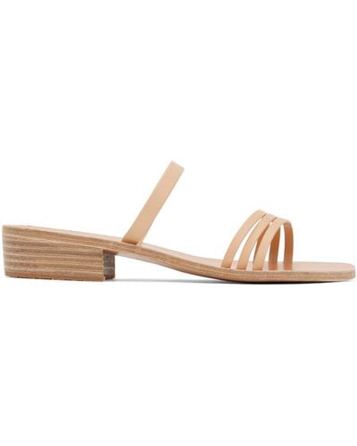 Ancient Greek Sandals タン Siopi ヒールサンダル - ブラック