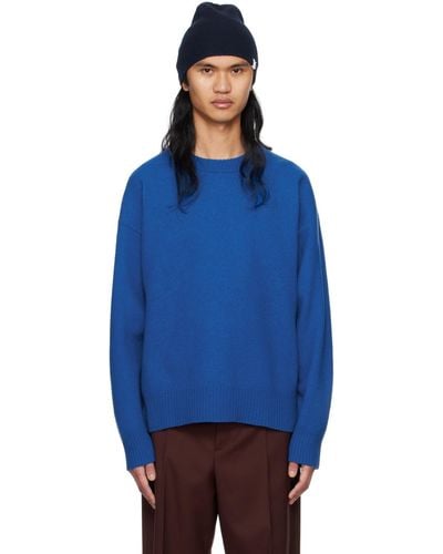 Jil Sander ブルー オーバーサイズ セーター