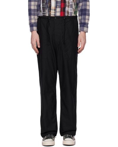 Needles String Fatigue Trousers - Black