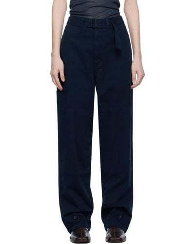 Lemaire Navy Relaxed Jeans - Blue