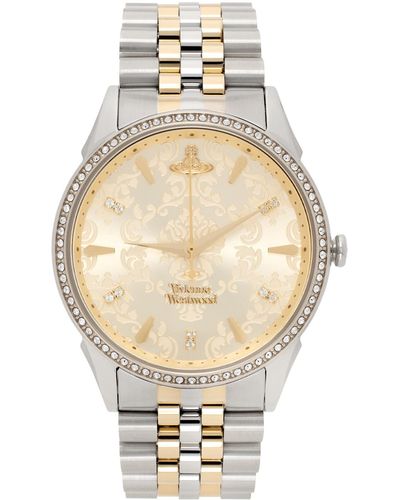 Vivienne Westwood ゴールド&シルバー Wallace 腕時計 - ナチュラル