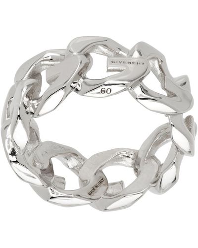 Givenchy Silver G Ring - Metallic