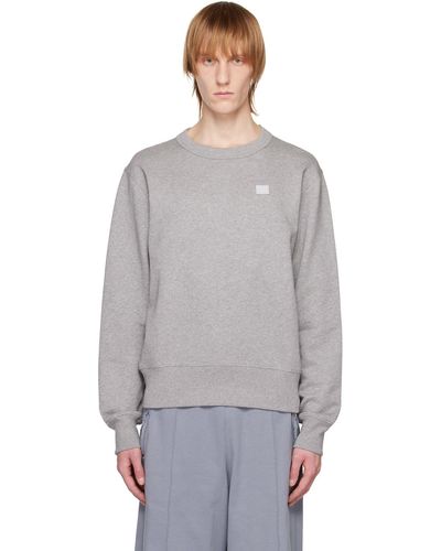 Acne Studios Pull molletonné gris à écusson