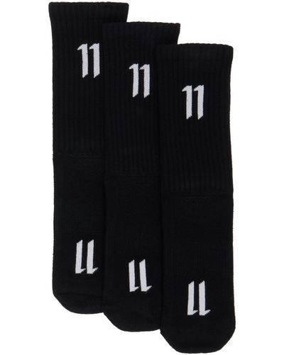 Boris Bidjan Saberi 11 Three-pack Calf-high Socks - Black