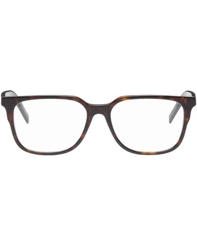 Givenchy Tortiseshell Rectangular Glasses - Black