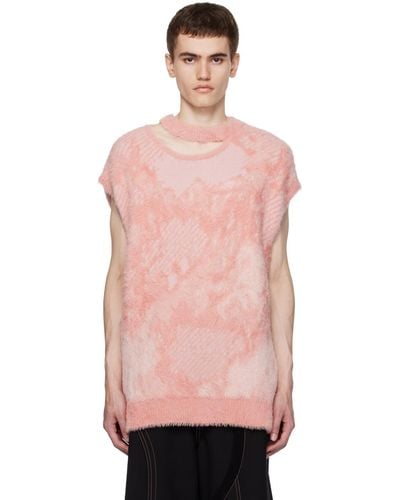 Feng Chen Wang Landscape Painting Sweater - Pink