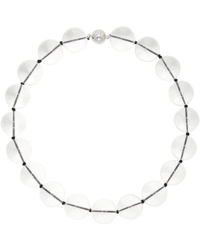 Sophie Buhai Transparent Perriand Collar Necklace - Metallic
