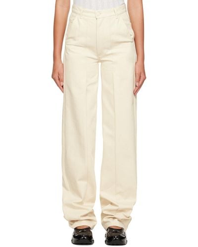 Cecilie Bahnsen Off-white Sixta Jeans - Natural