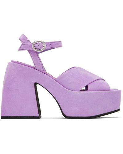 NODALETO Bulla Joni Heeled Sandals - Purple