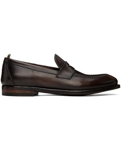 Officine Creative Brown Tulane 003 Loafers - Black