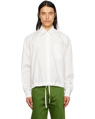 Ami Paris White Cord Shirt - Green