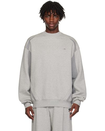 Adererror Grey Panelled Sweatshirt
