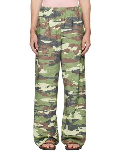 Acne Studios Crystal-cut Joggers - Green