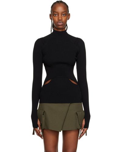 Dion Lee Interlink Turtleneck - Black